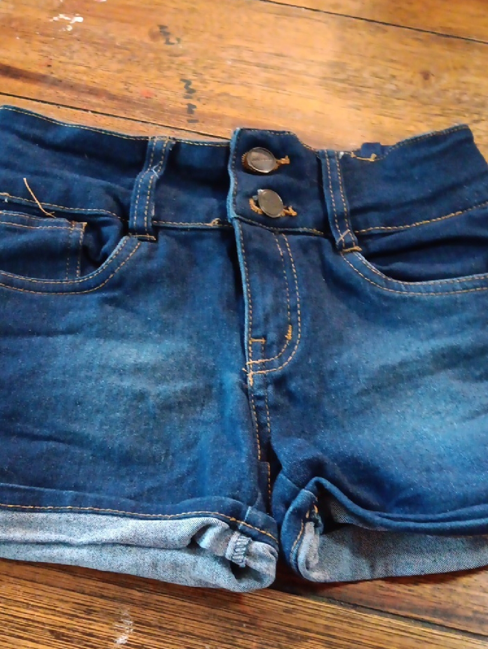 Dollhouse Dark Blue Denim Jeans with Pink Logo For Girls